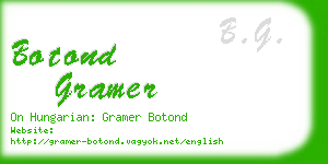 botond gramer business card